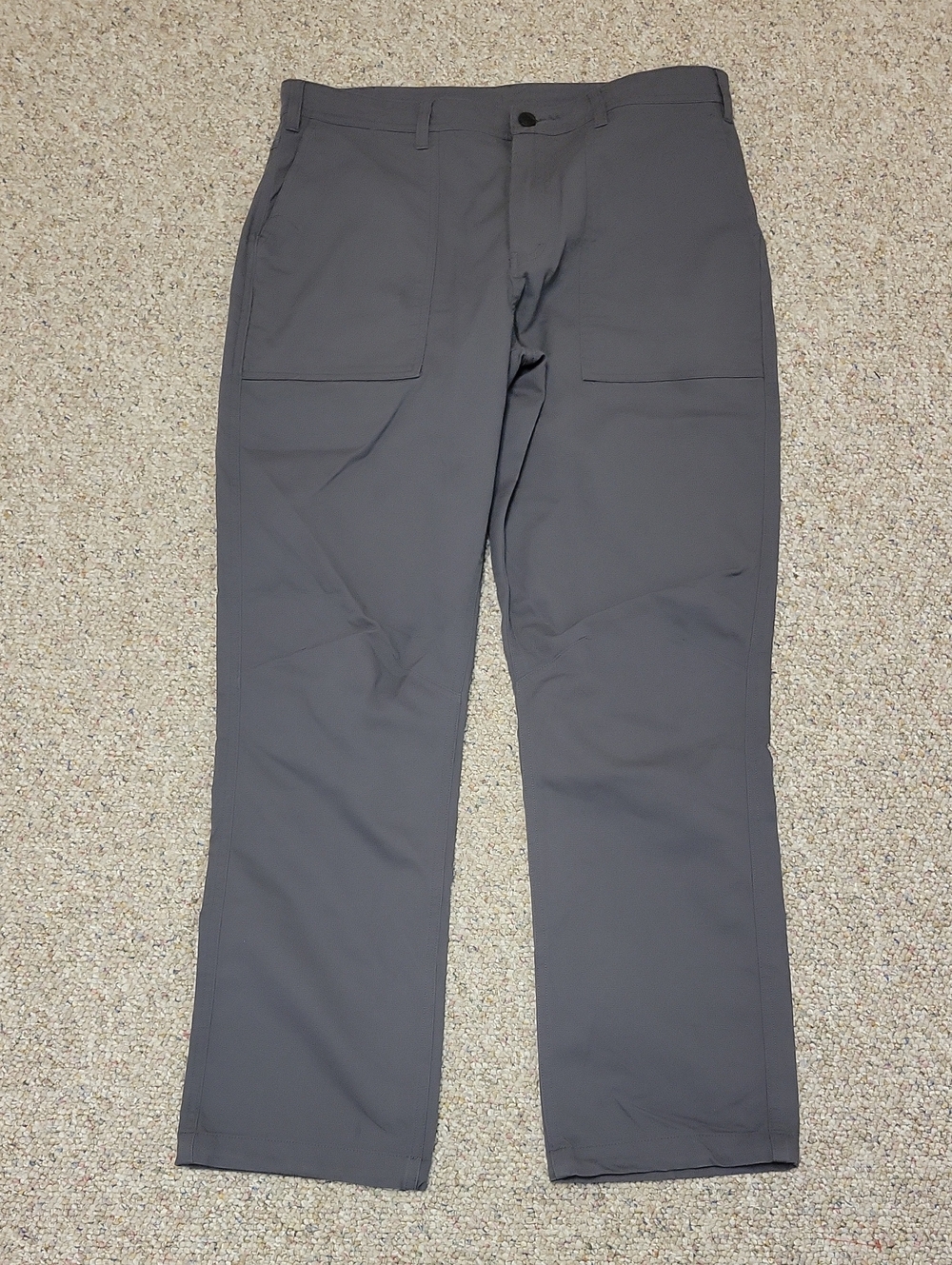 Topo Designs Men's Gray Universal Pants with Patch Pockets Sz 34. Outdoor Hiking